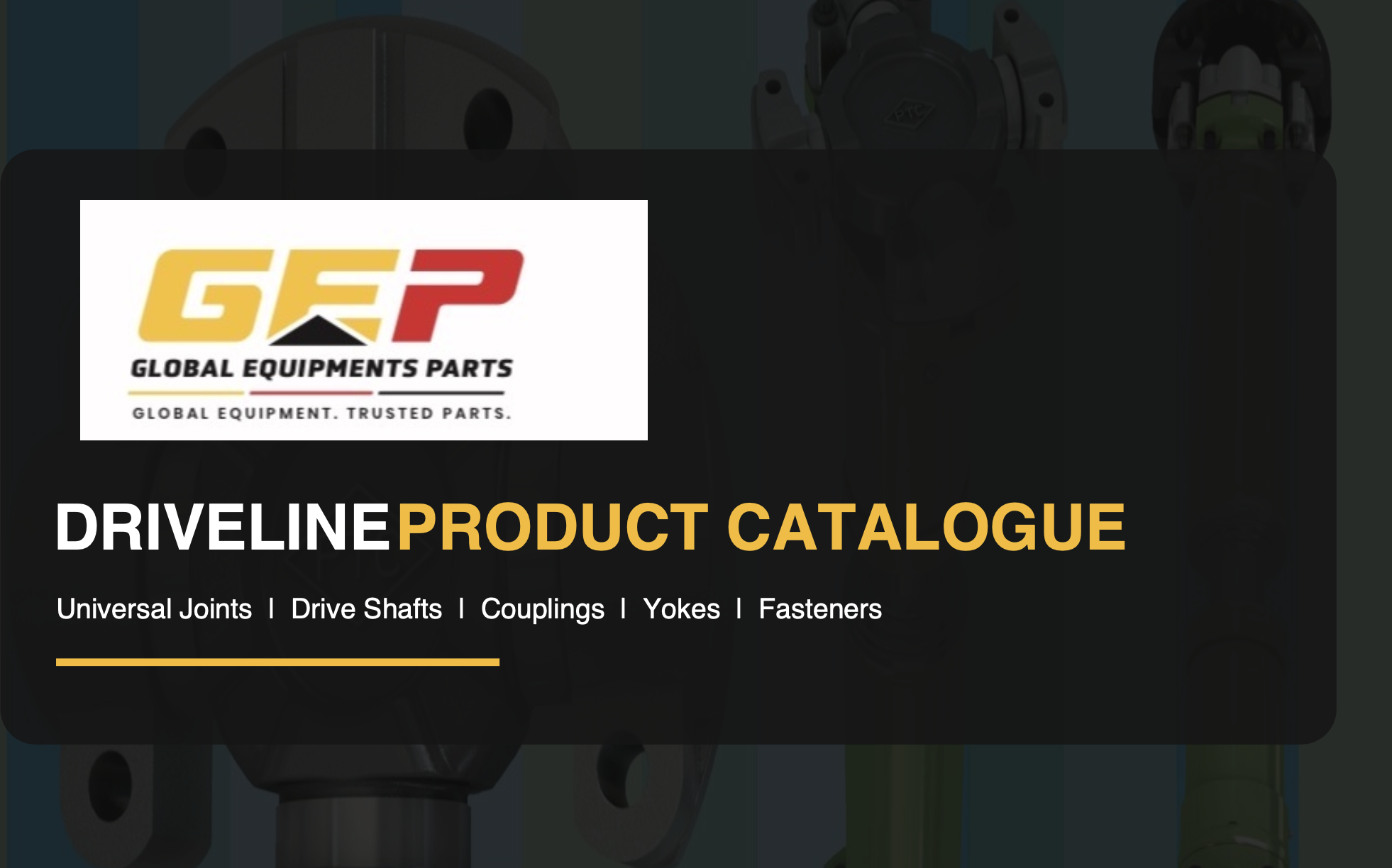 Driveline catalogue cover
