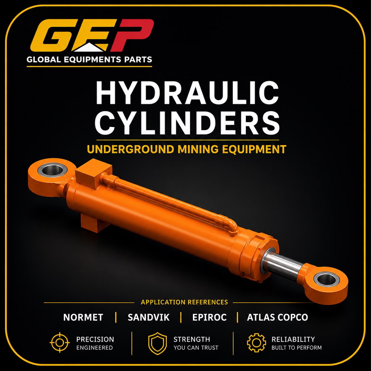 Hydraulic cylinders for underground mining catalogue cover 2026