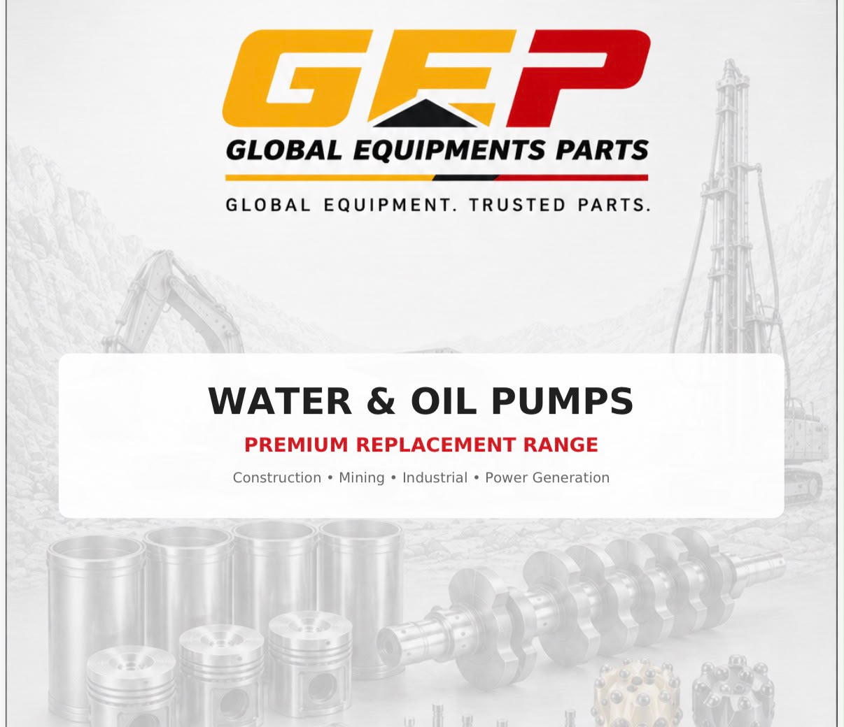 Water and oil pumps catalogue cover